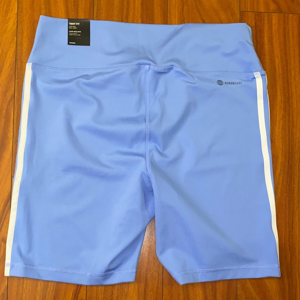 🧊 Adidas Blue and White Zebra Print TShirt/Short 2pcs Combo NWT🧊 - Picture 7 of 7